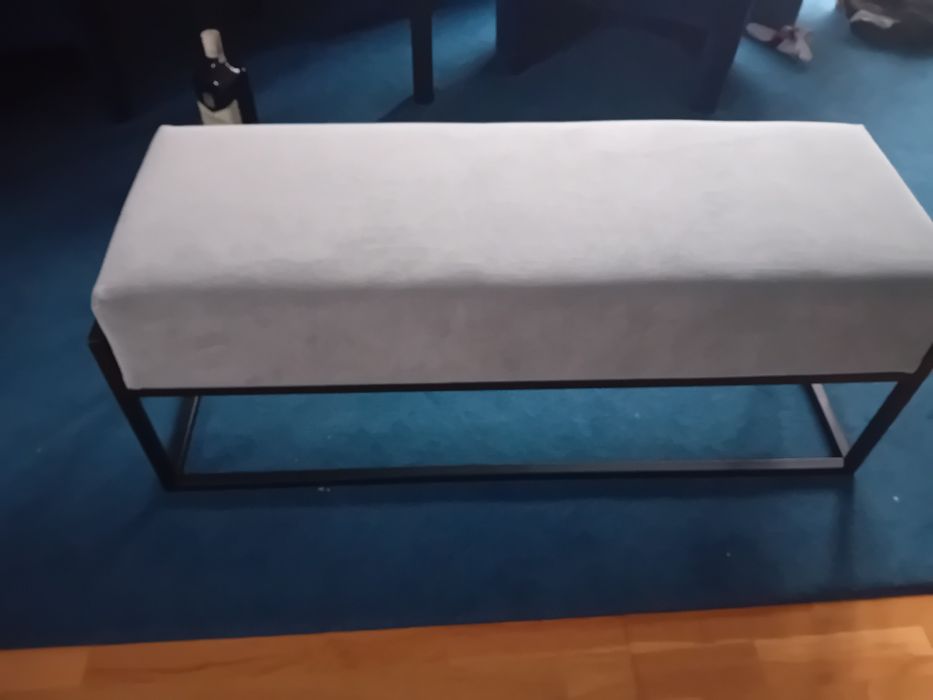 Pufa fotel błękitna jak nowa