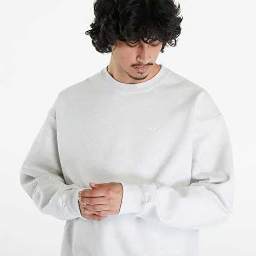 Світшот оверсайз Nike Solo Swoosh Crew Birch Heather/ White
