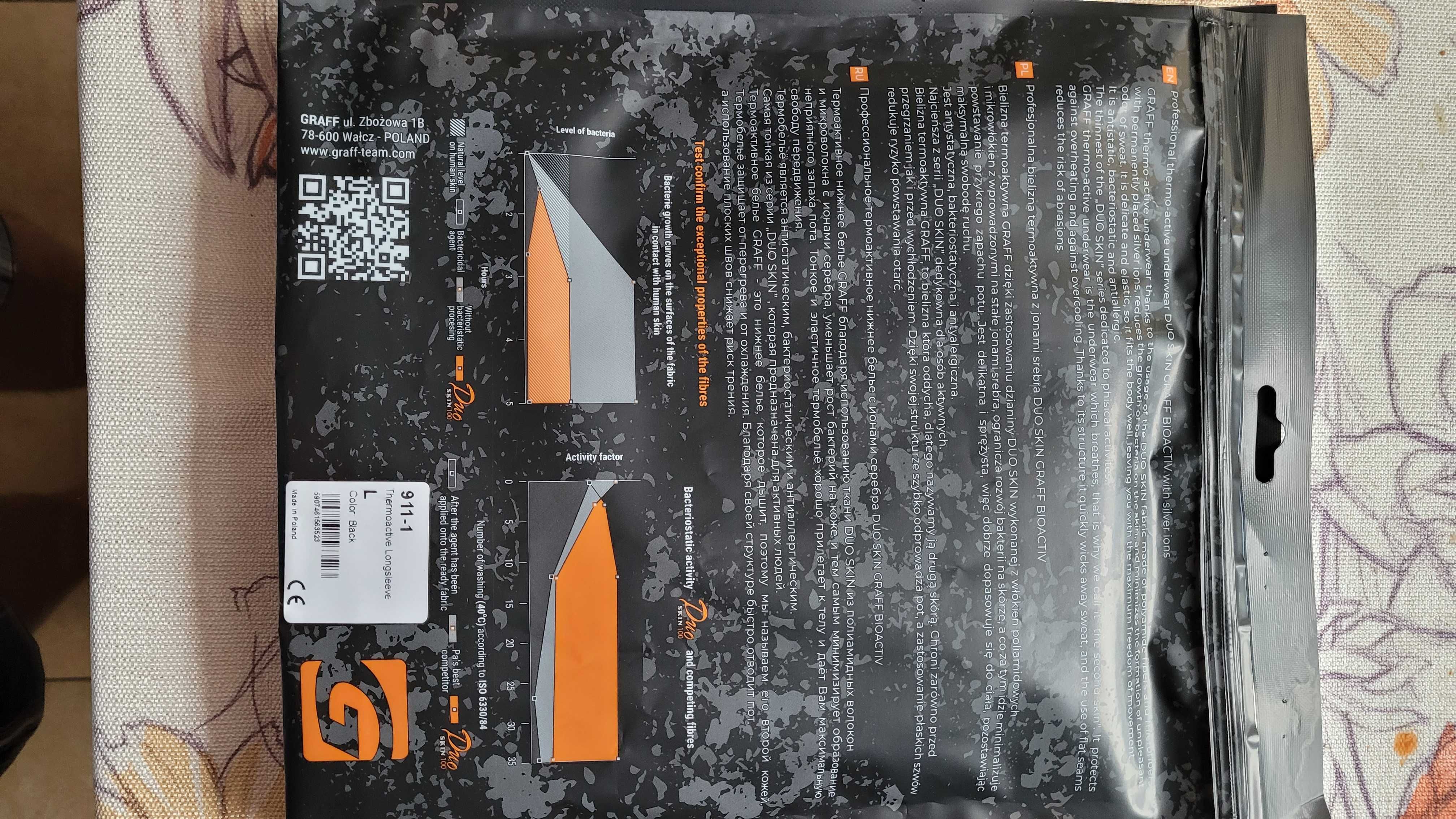 Graff komplet bielizny termoaktywnej Duo Skin 100