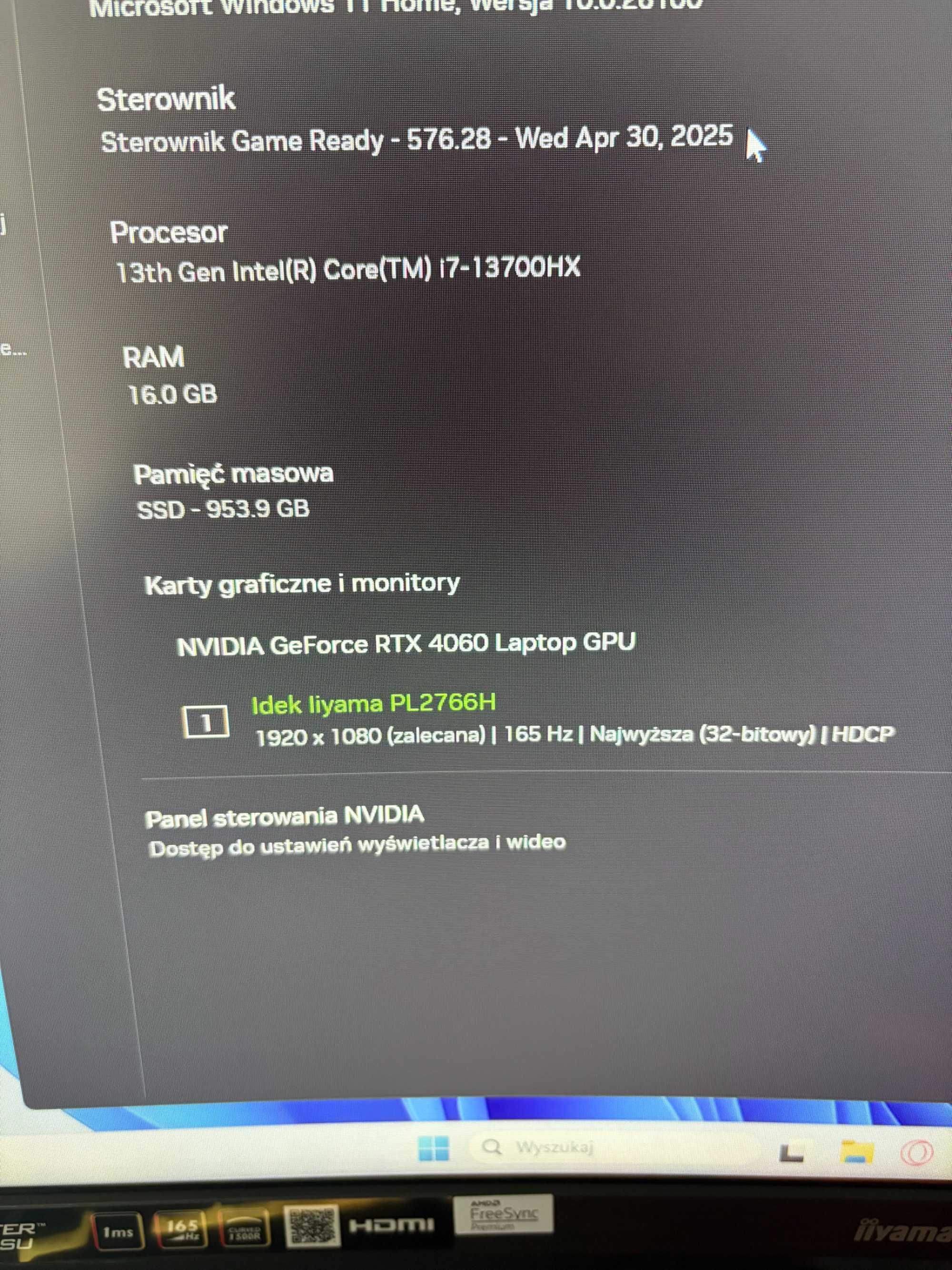 HP Omen 17-cm2009nw i7-13700HX/RTX4060/16GB/1TB/WIN11 [Stan idealny]