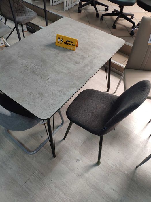 Стіл 120 на 80, сірий, дизайнерський