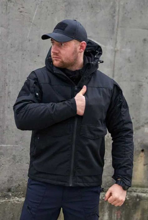 Армійська тепла зимова куртка чорна тактична зимова куртка M65 до -20⁰