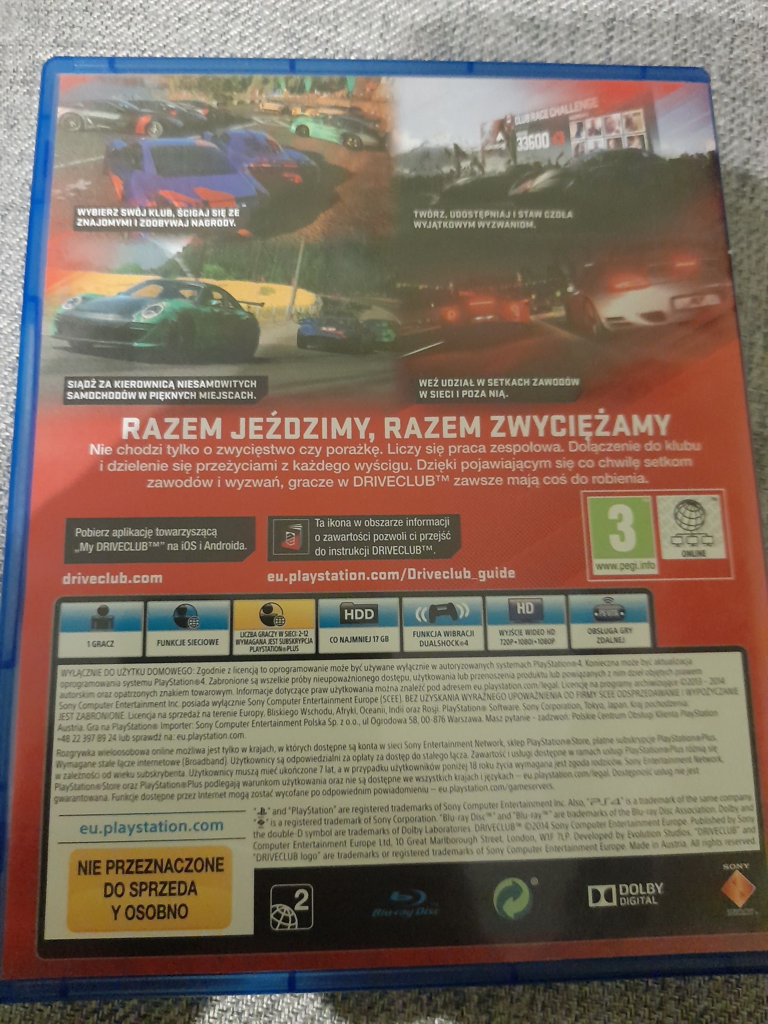Driveclub PS4 PL
