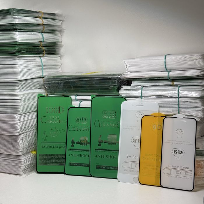 Захисне скло опт, лот 700шт на всі моделі телефонів