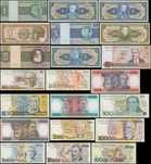 Brasil 21 Notas 1-100.000 Cruzeiros/Cruzados