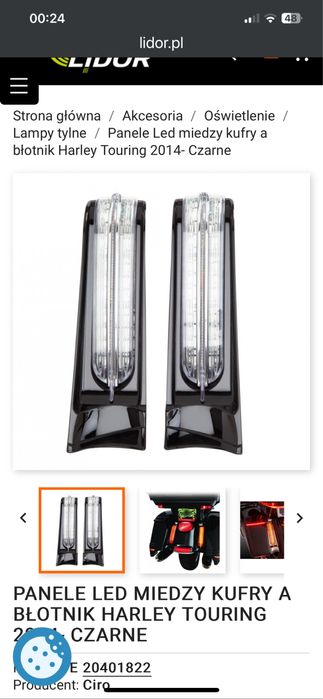 Panele świetlne LED – efektowny design dla motocykla Harley-Davidson