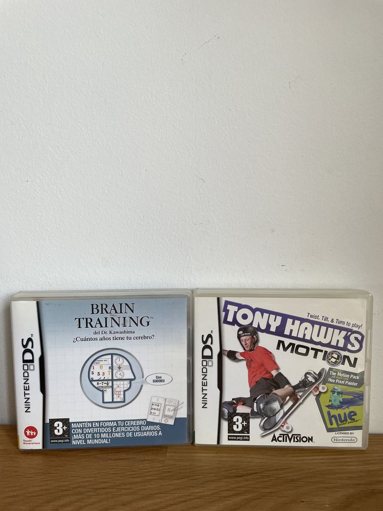 Jogos nintendo DS: Tony hawk, brain training