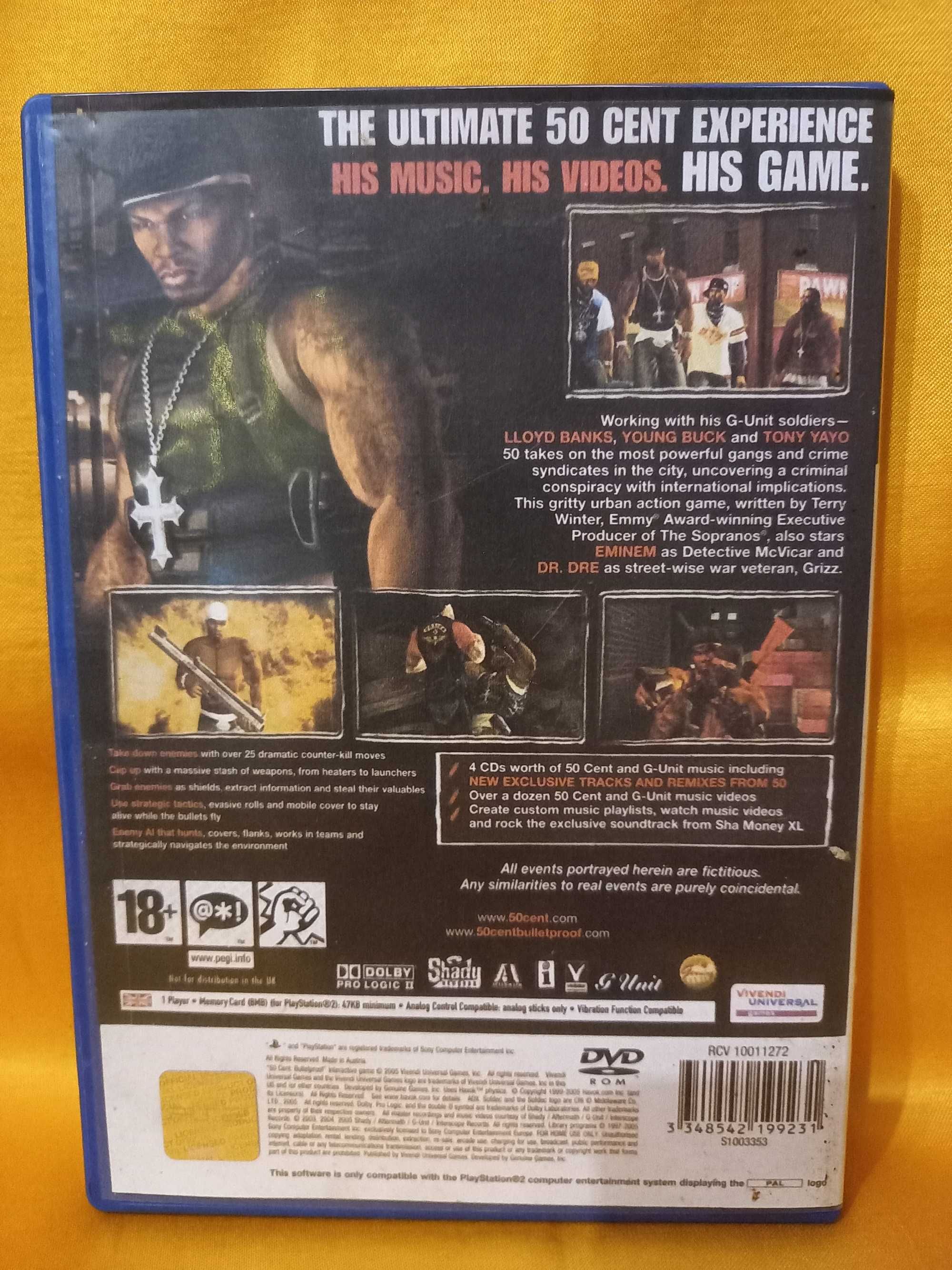 Gra 50 Cent Bulletproof PS2 PlayStation 2