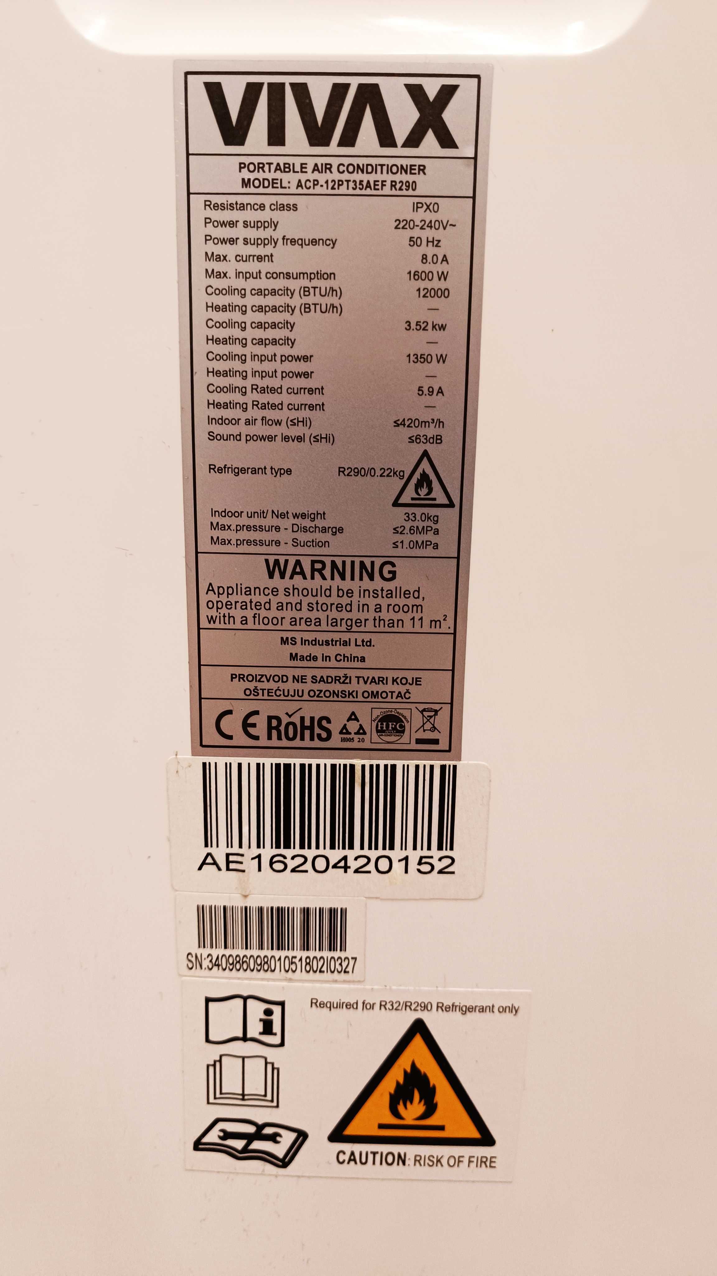 Klimatyzator mobilny VIVAX - Kartuzy i okolice, możliwy transport