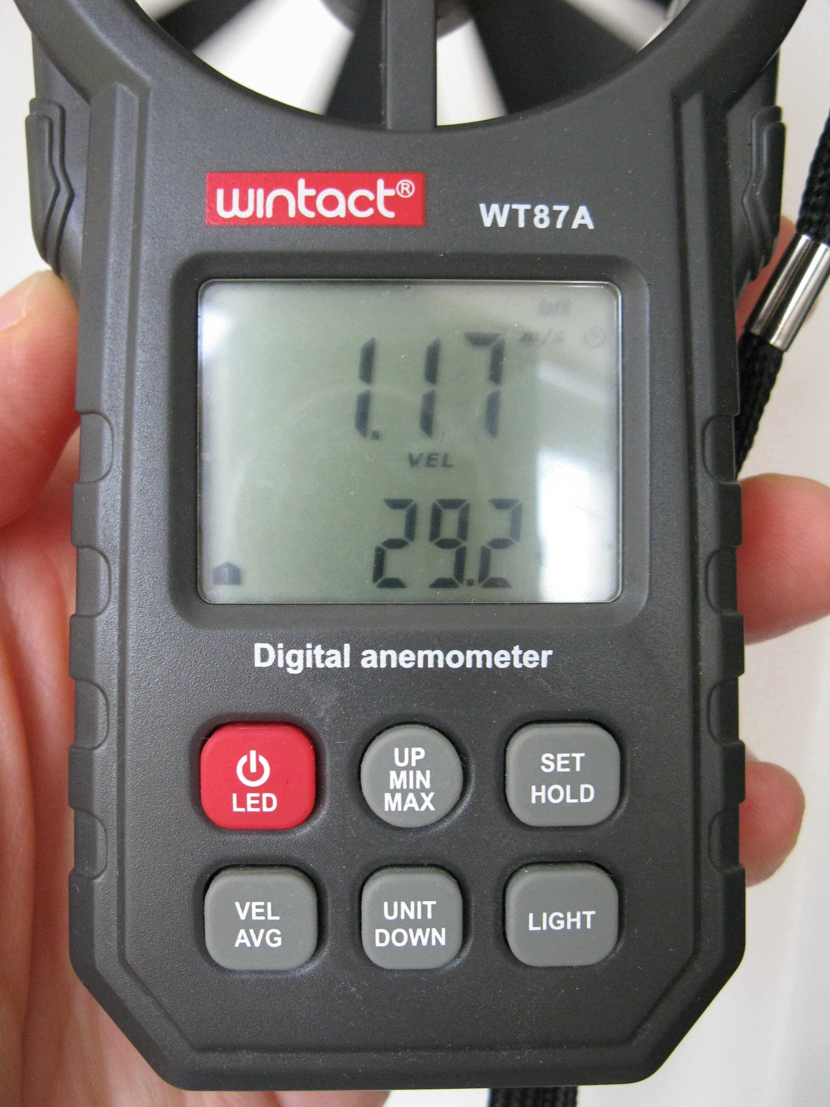Анемометр крыльчатый Wintact WT87A (0,3~30 м/с)