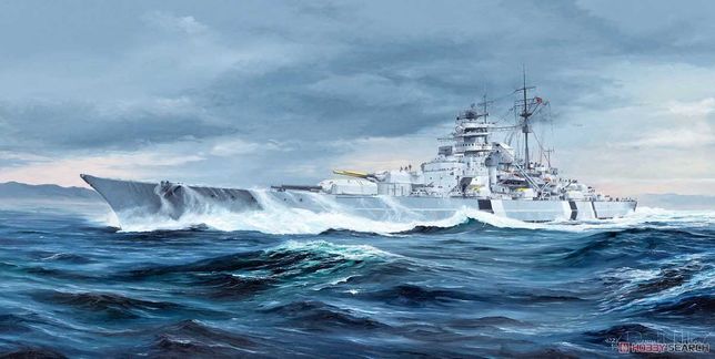 Немецкий линкор "Bismarck", Trumpeter 05358, 1:350