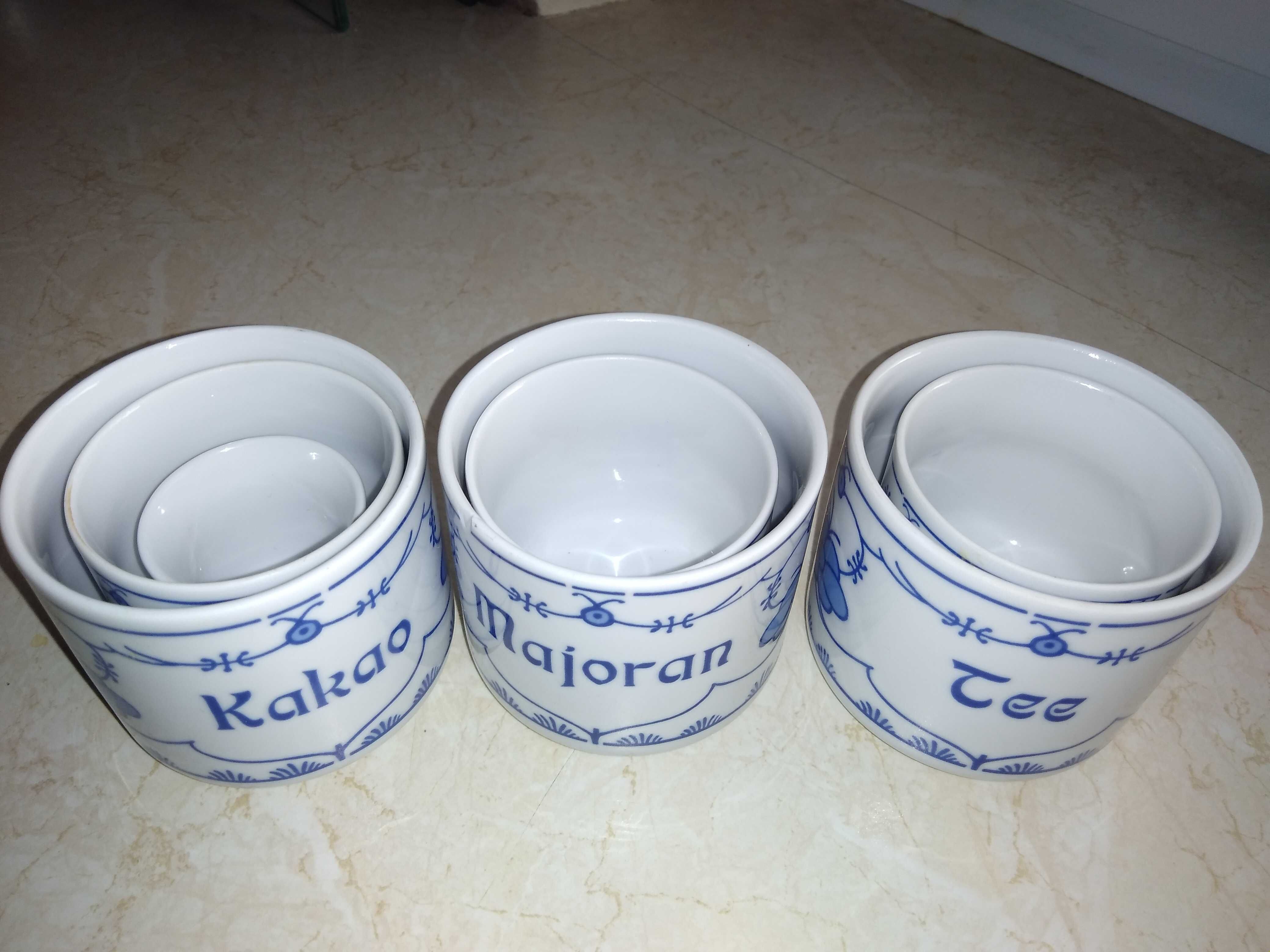 Pojemniki do przypraw - porcelana- 6 sztuk - Kahla + 1