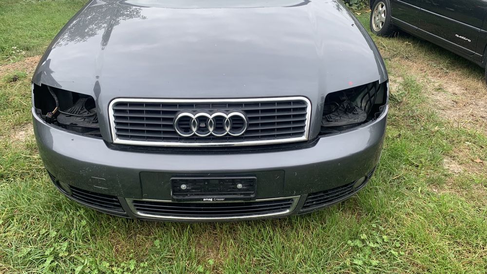 AUDI A4 B6 LX7Z zderzak przód przedni szary CZĘŚCI