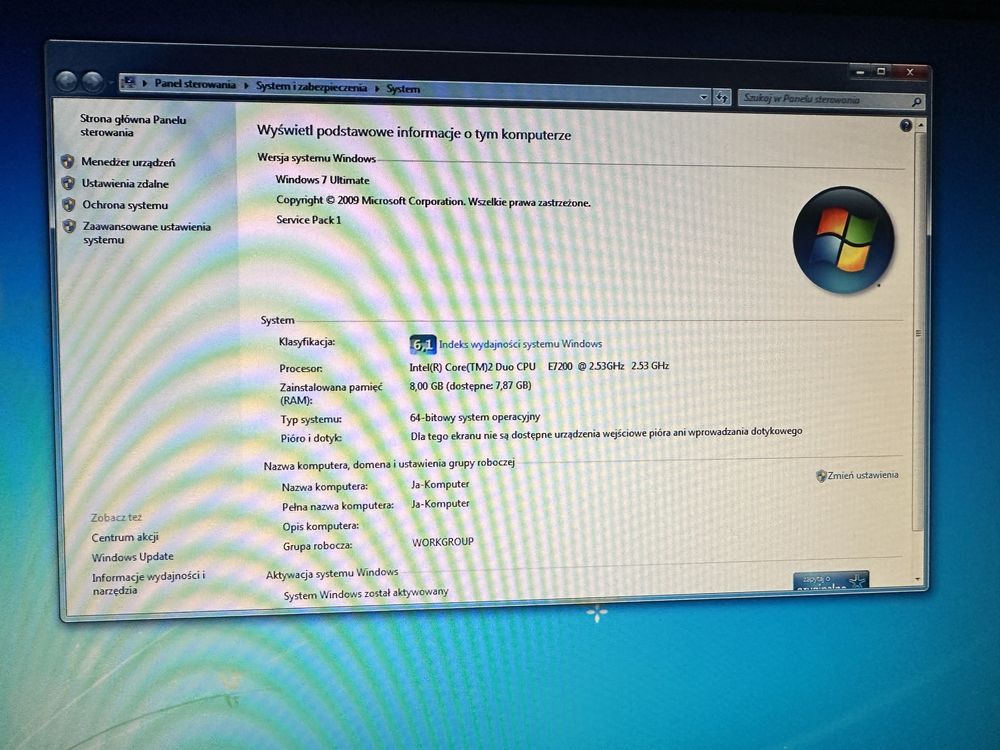 Zestaw Komputer stacjonarny + monitor