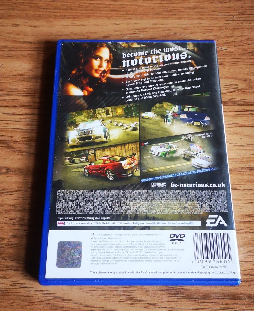 Need For Speed Most Wanted 2005 PS2 PlayStation 2