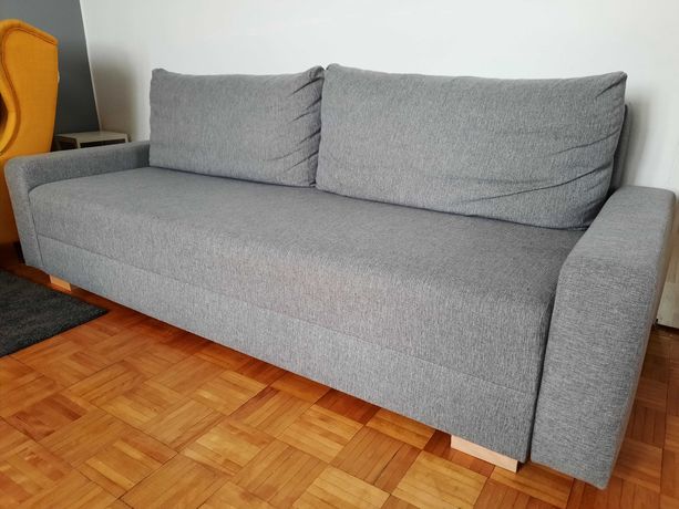 Rozkładana sofa kanapa IKEA GRÄLVIKEN szara