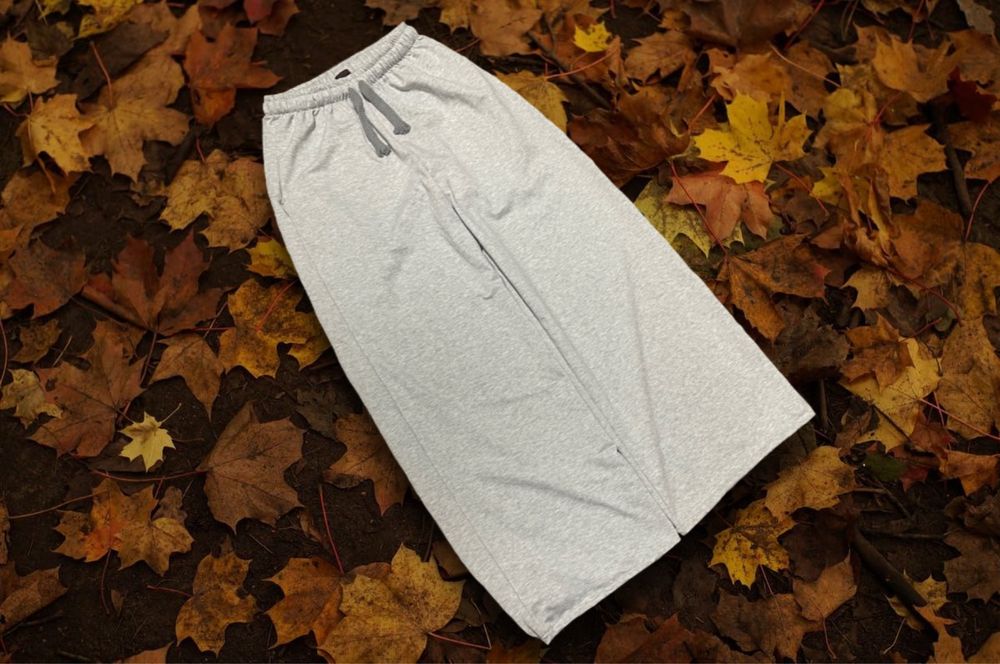 Широкі сірі світпентси на утяжках, grey sweatpants, jaded london / M-L