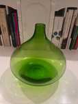 Pote verde de vidro
