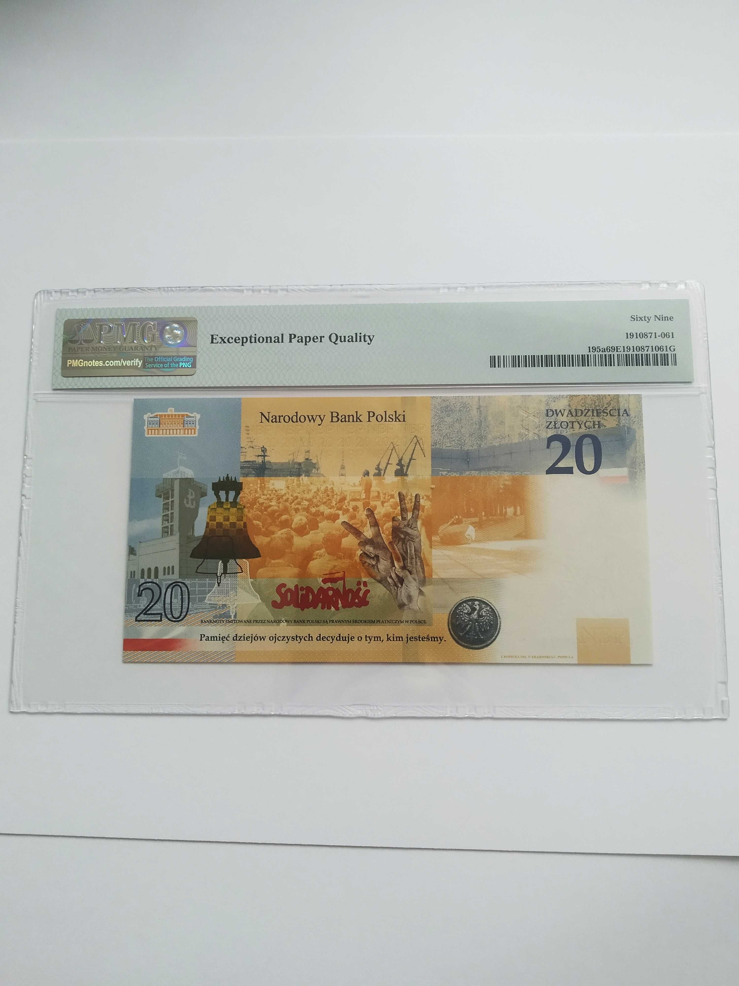 PMG69 Kaczyński Lech 20 złotych 2021