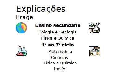 Tutora / Explicadora (também ao domicílio) 1º/2º/3º ciclo e secundário