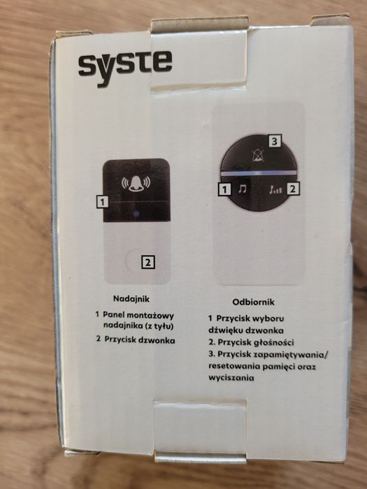 Bezbateryjny dzwonek bezprzewodowy nowy