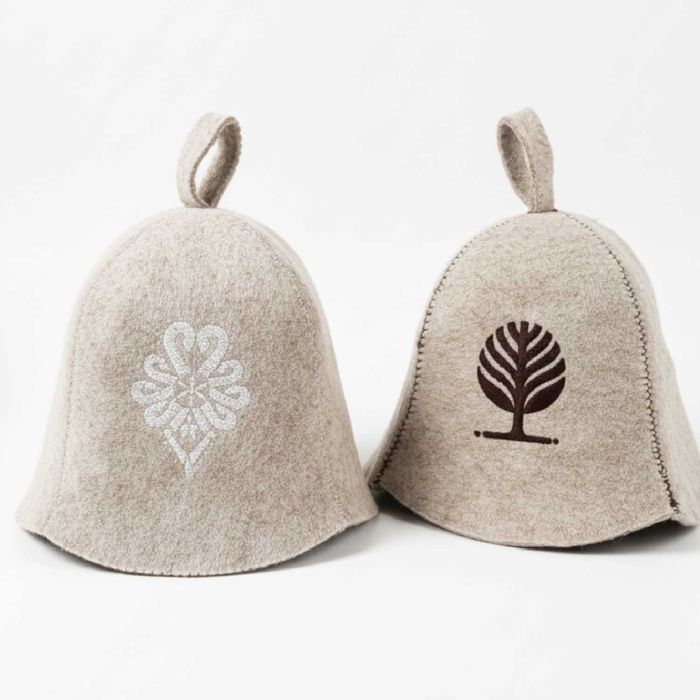 Czapka do SAUNY 100% Naturalna ZESTAW