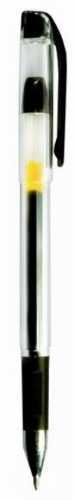 Długopis żelowy 0.7 mm czarny (12szt.) KZ107 - V