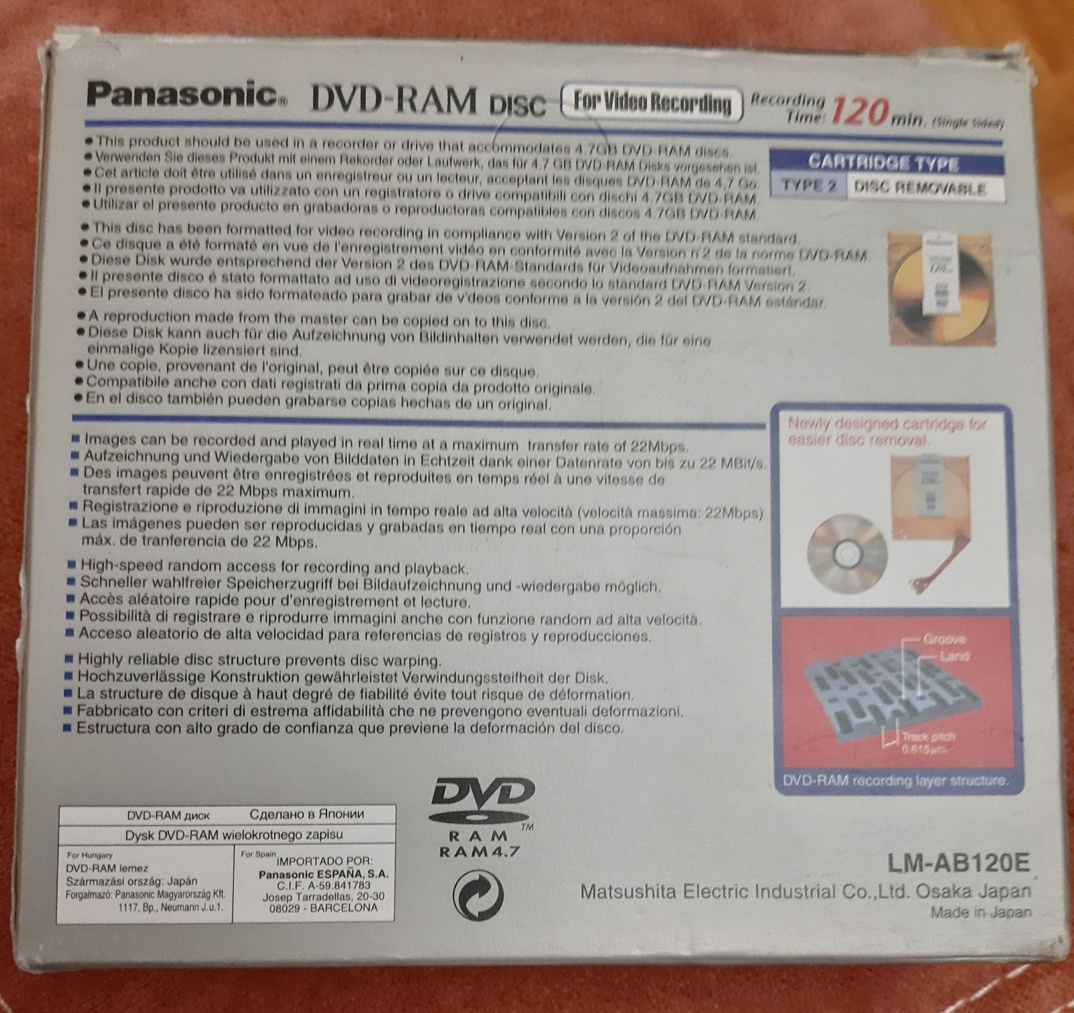 Диски DVD RAM  оригінал