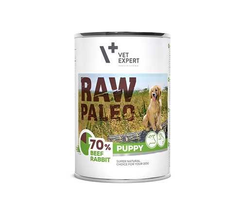 VetExpert Raw Paleo Puppy Beef Rabbit 400g