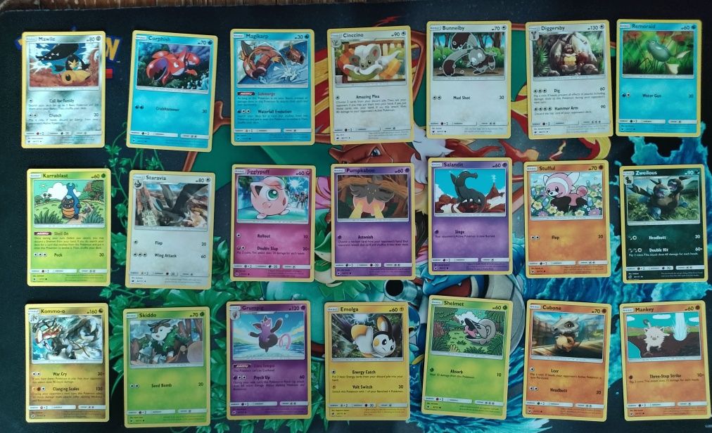 75 kart Pokemon z dodatku Sun&Moon Crimson Invasion