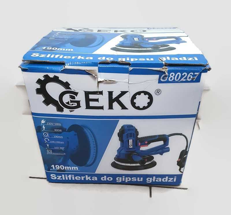 Geko Szlifierka do gipsu gładzi 190mm LED G80267 kpl