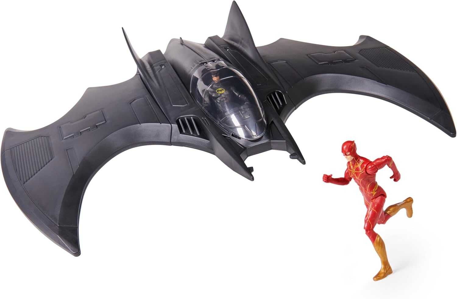 Бетлітак з фігурками Бетмена та Флеша Оригінал The Flash Batwing Set