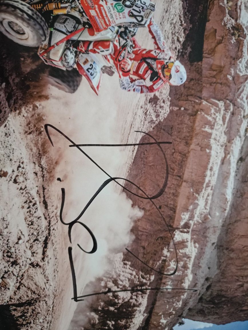 Rafał Sonik autograf plakat