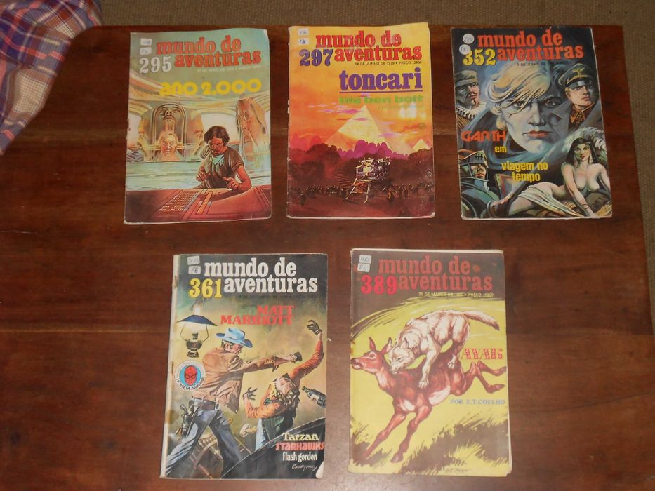 Revistas antigas Mundo de Aventuras anos 70-80