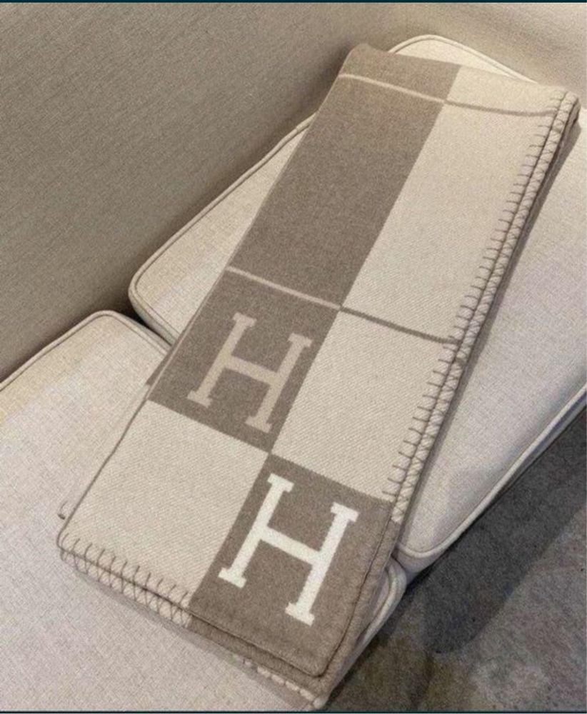 Плед Hermes Throw бежевый