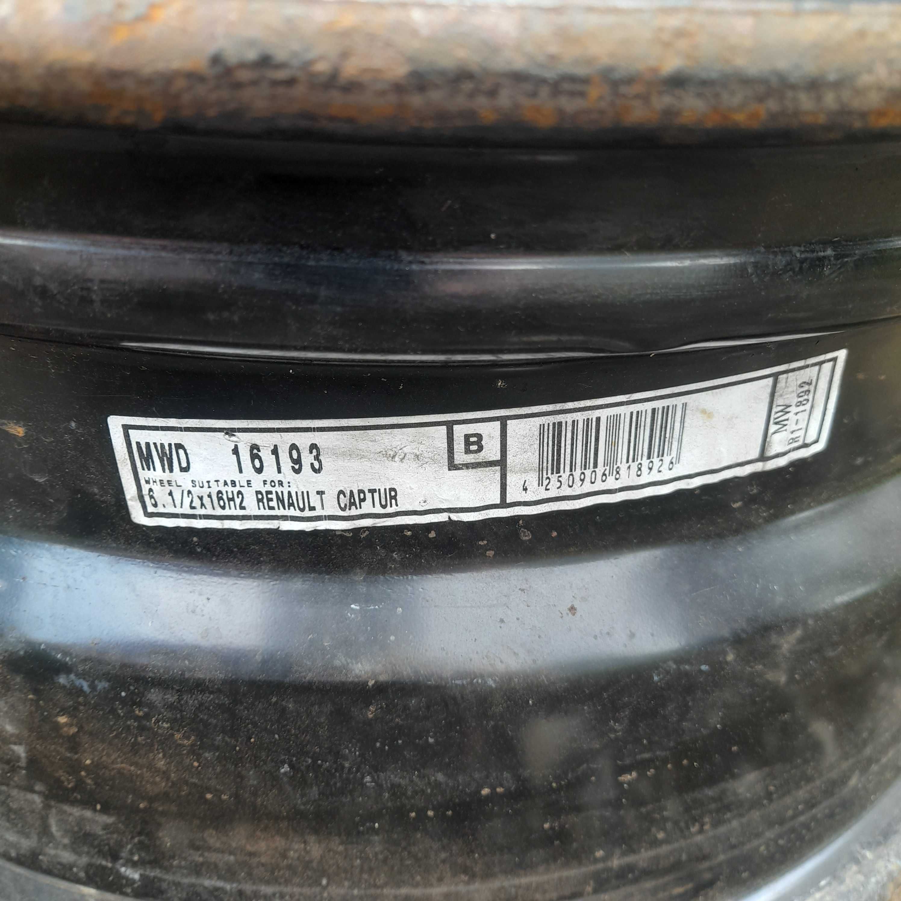 Диски р16 4х100 Renault Dacia Sandero Stepway Captur Megane Clio Lodgy
