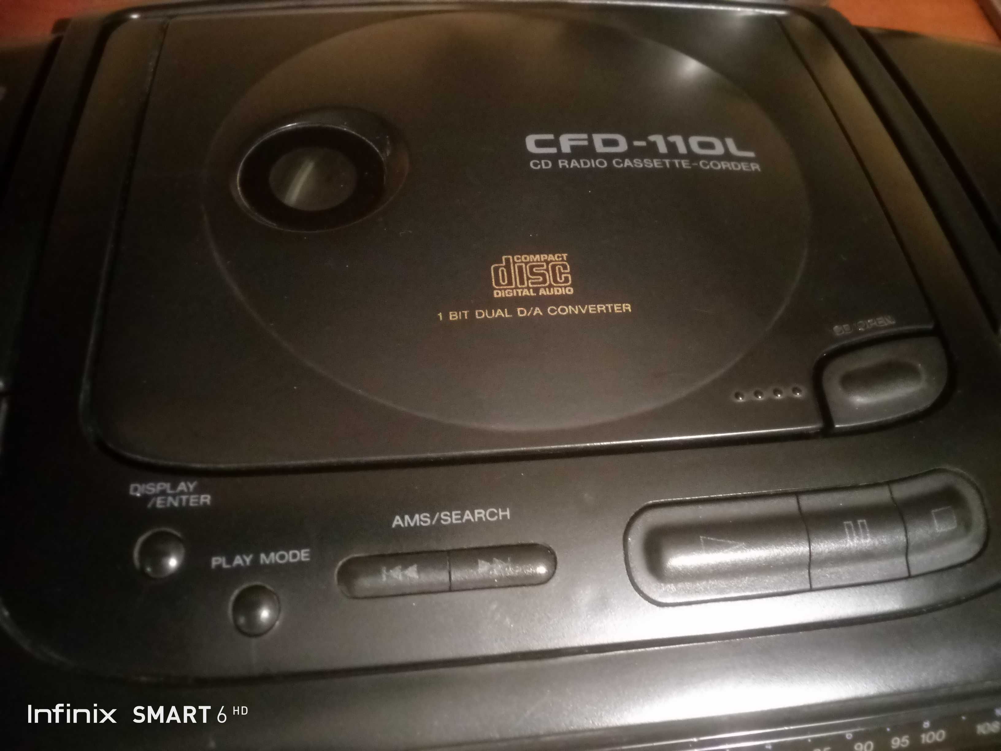 Super mega radiomagnetofon CD Sony CFD-110l, super dźwięk.