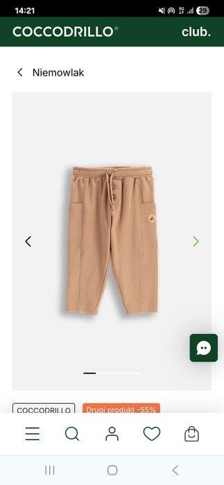 Nowy Zestaw komplet coccodrillo 74 bluza spodnie