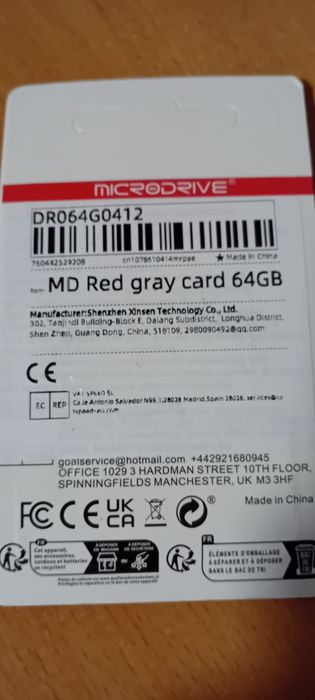 Nowa Karta Pamięci MicroSD 64GB z Adapterem