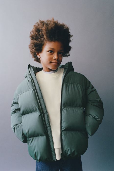 Куртка чоловіча демісезон зимова пуфер пуховик фліс від Zara XS S