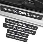 Защитная наклейка на пороги авто Opel карбон
