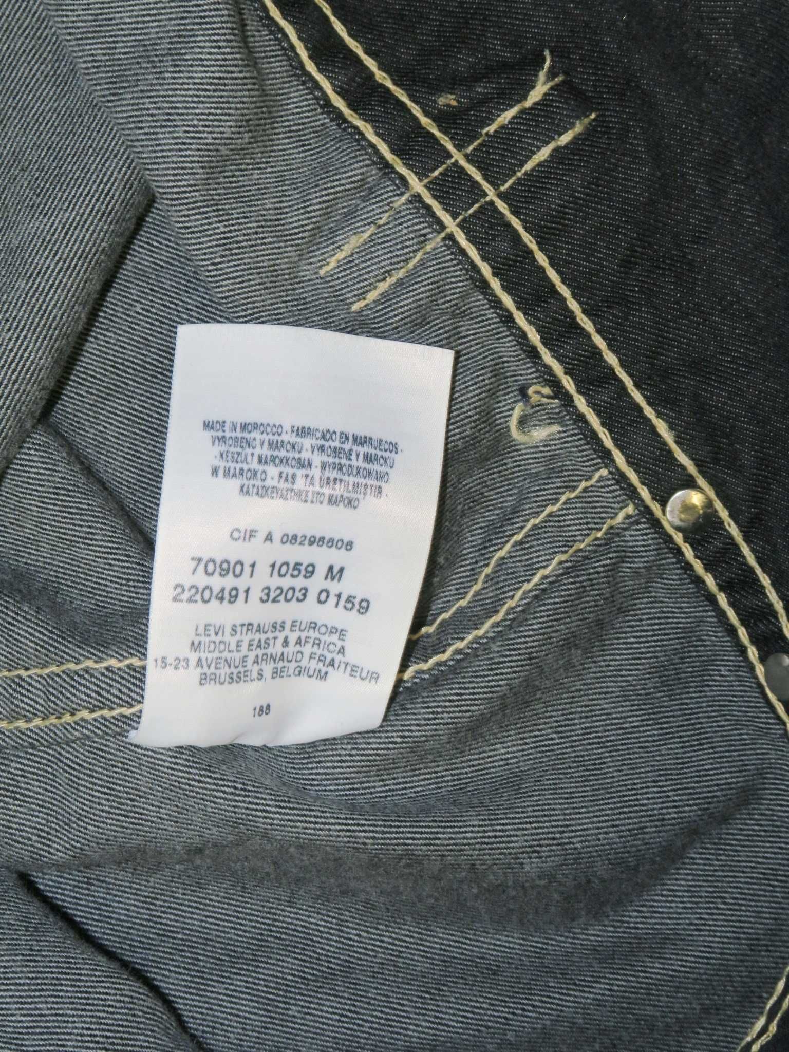 Levi's kurtka jeansowa z grubą nitką M