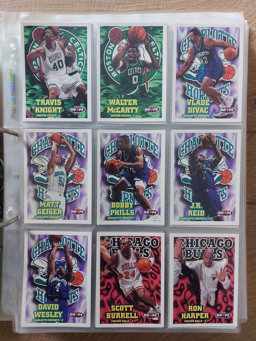 1997-98 Hoops NBA kompletna seria 2 base nr 166-330 karty NBA Jordan