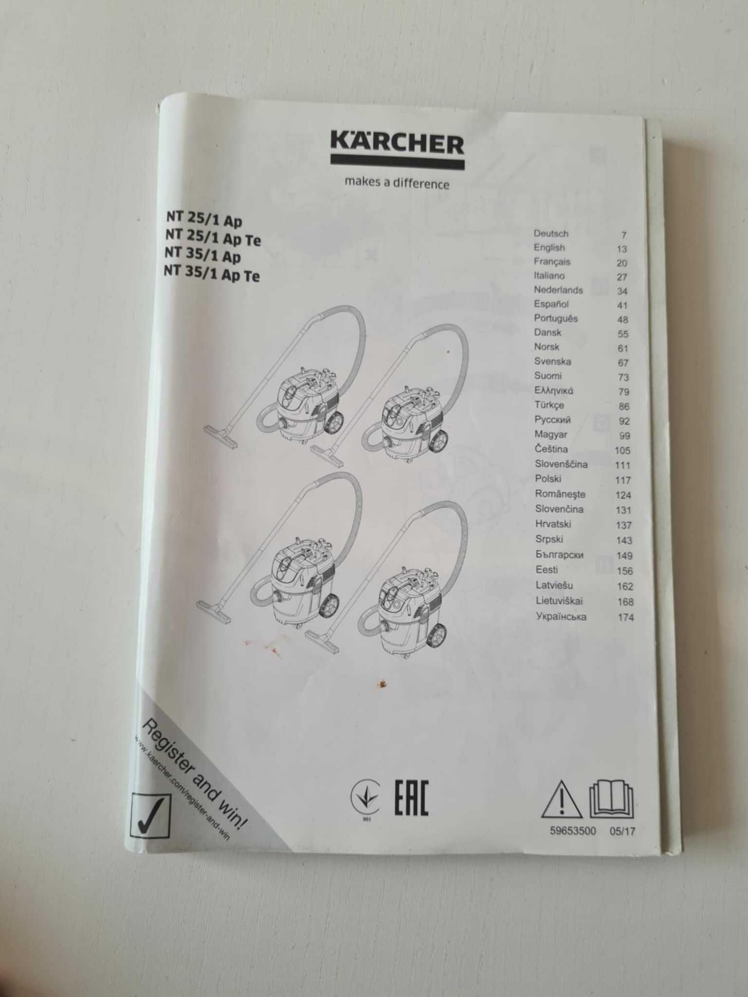 Profesjonalny odkurzacz Karcher NT 25/1 Ap sucho/mokro