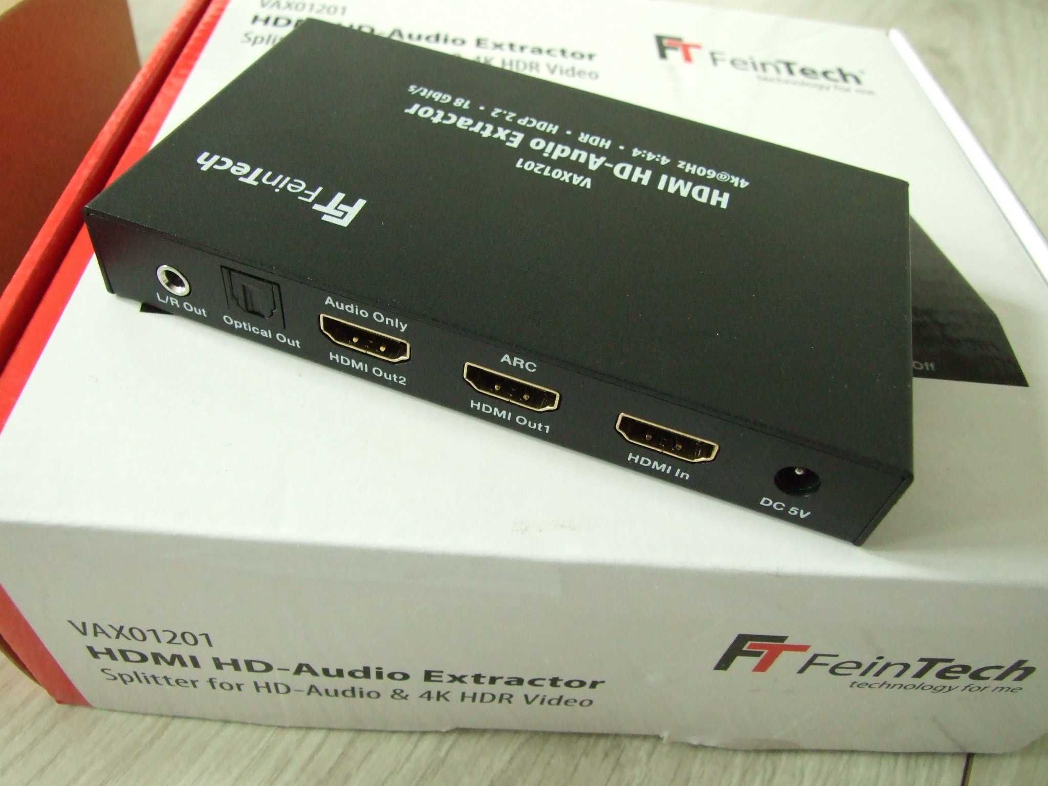 FeinTech VAX01201 HDMI HD Audio Extractor 7.1 4K