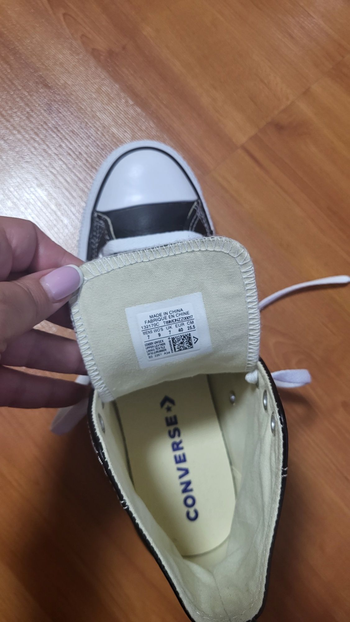 Кеди Converse шкіряні унісекс р.40
