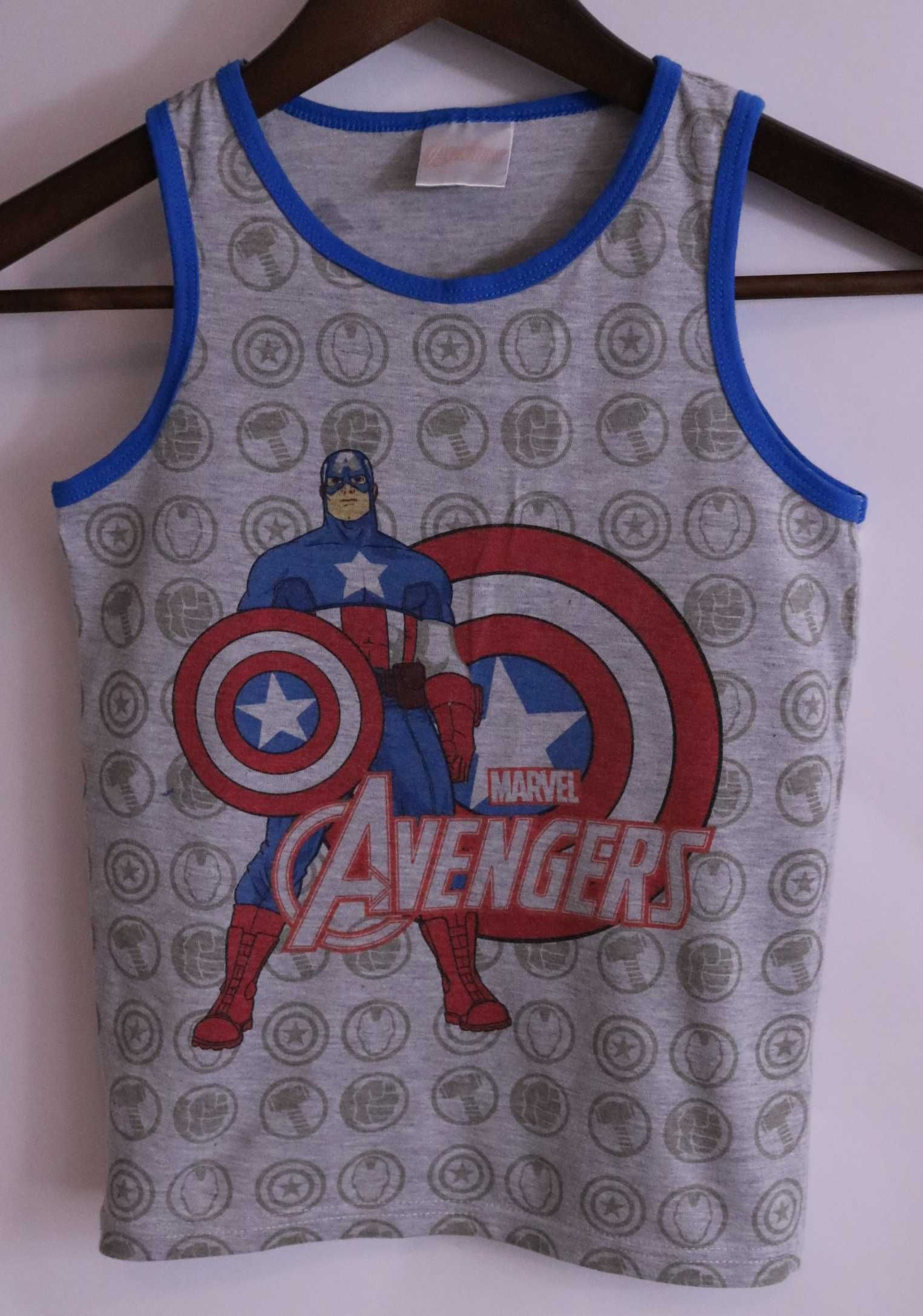 Koszulka chłopięca na ramiączka Avengers rozmiar 128