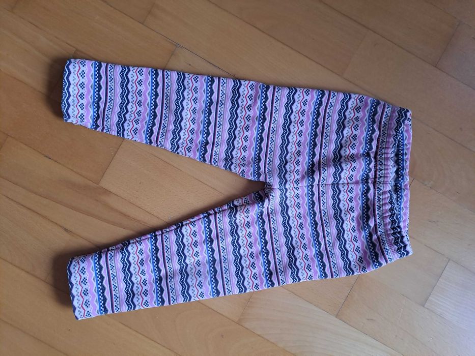 Wielokolorowe dresowe spodnie Smyk 86 - Kolorowe paski