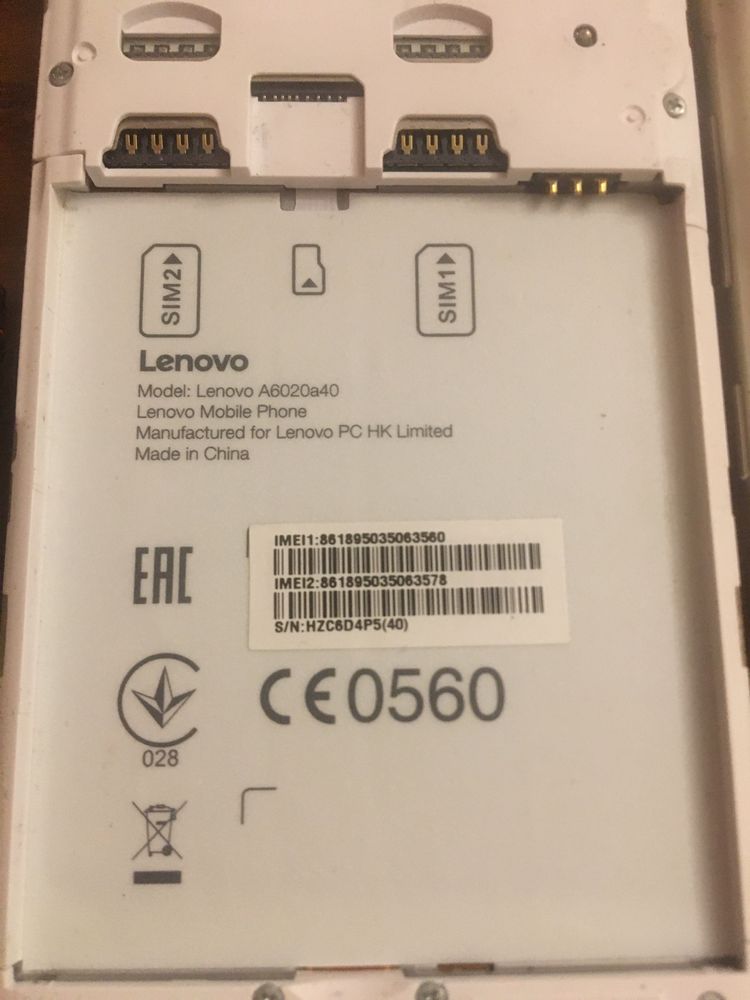 Смартфон Lenovo нерабочий 5’