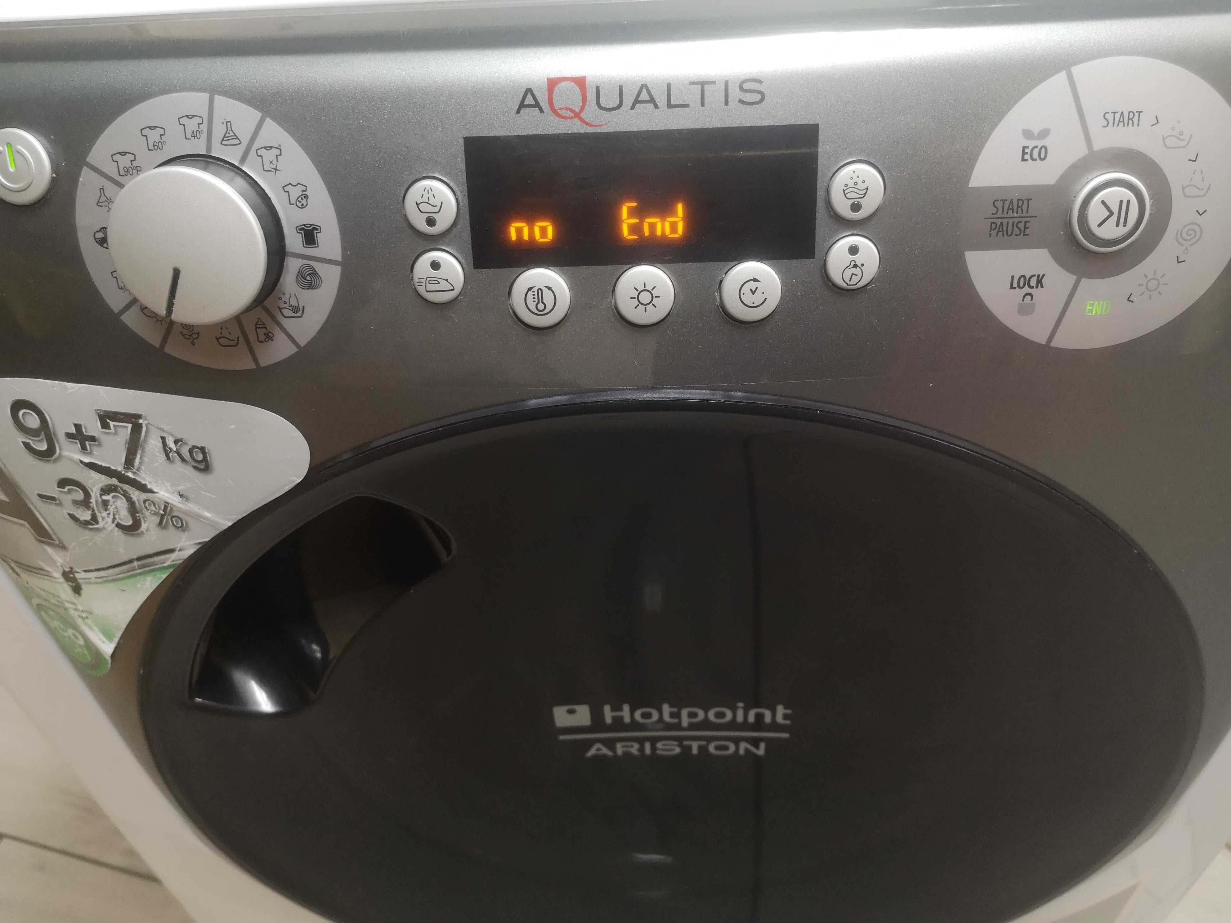 Pralko-suszarka ARISTON HOTPOINT 9+7KG,Inwerter 1400obr,stan bdb.